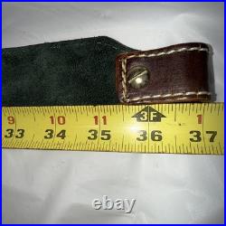 Vintage Leather WEATHERBY & Deer Head Hand Tooled Custom Rifle Sling 37