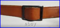 Vintage Marlin Brown Leather Rifle Long Gun Sling Adjustable Strap with Swivels