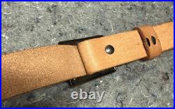 Vintage Marlin Brown Leather Rifle Sling for Long Gun Factory Horse & Rider Logo