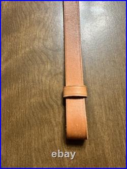 Vintage Marlin Firearms Leather Rifle Sling Buckle Sling W Swivels
