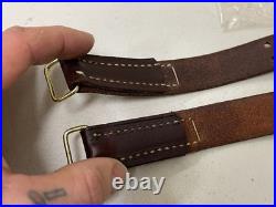 Vintage NEW OLD STOCK George Lawrence #5 Brown Leather Rifle Sling
