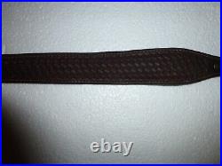 Vintage Original Bianchi Cobra basket weave leather rifle sling strap LOOK