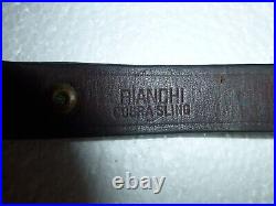 Vintage Original Bianchi Cobra basket weave leather rifle sling strap LOOK