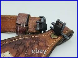 Vintage Original Browning Leather Hunting Rifle Sling Gun Shop Cleanout