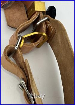 Vintage Original Leather Cuff Sling Al Freeland Keeper Hook Pad Target Competion