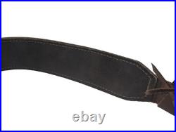 Vintage Orvis Leather Stitched Buckle Rifle Gun Strap