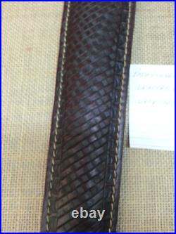 Vintage Pathfinder #CB305-P Embossed Leather Rifle Sling with Swivels