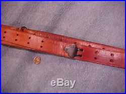 Vintage Reddish Leather sling FOR m1gARAND OR Bolt or Auto 30-06 1 1/4 wide 52