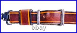 Vintage Ruger Co. Brown Tooled Leather Padded Rifle Sling Complete