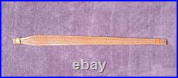 Vintage Safariland brown leather adjustable rifle sling