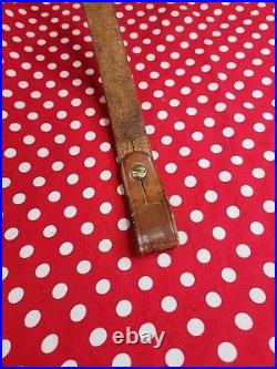 Vintage Savage Marked Leather Buckle Rifle Sling. 22 Sling Rifle Sling