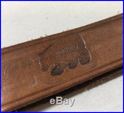 Vintage Stocker Magnum Gun Shop Leather Rifle Shotgun Gun Sling Strap Scarab