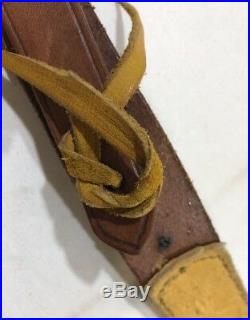 Vintage Stocker Magnum Gun Shop Leather Rifle Shotgun Gun Sling Strap Scarab