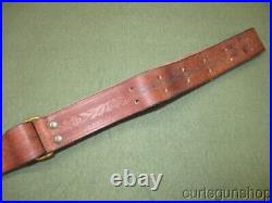Vintage Swiss Craft No 104 1 Inch Leather Rifle Sling In Original Box