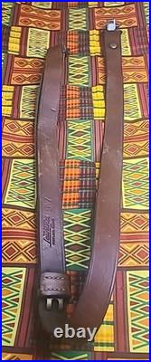 Vintage The George Lawrence Co #57 Leather Rifle Sling With Swivels