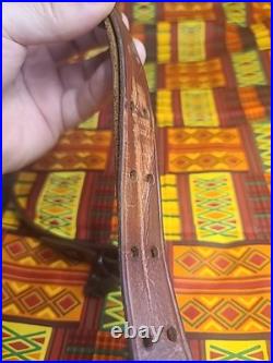 Vintage The George Lawrence Co #57 Leather Rifle Sling With Swivels