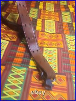Vintage The George Lawrence Co #57 Leather Rifle Sling With Swivels