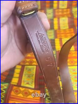 Vintage The George Lawrence Co #57 Leather Rifle Sling With Swivels