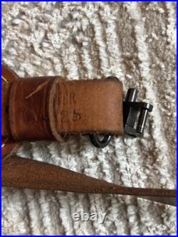 Vintage Tooled Leather Padded Rifle Sling Hunter 27-25 Deer Acorn QD Swivels Vintage Tooled Leather Padded Rifle Sling Hunter 27-25 Deer Acorn QD Swivels