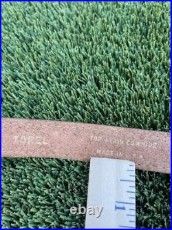 Vintage Tooled Leather Rifle Sling Padded with Handcrafted Deer Scene