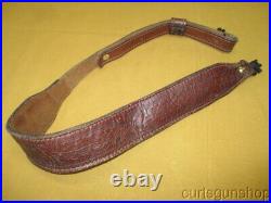 Vintage Torel Brown Leather Cobra Style Rifle Sling No 4891