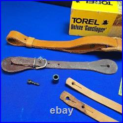 Vintage Torel Deluxe Gunslinger Rifle Sling Harness Brown Leather Adjustable Vintage Torel Deluxe Gunslinger Rifle Sling Harness Brown Leather Adjustable