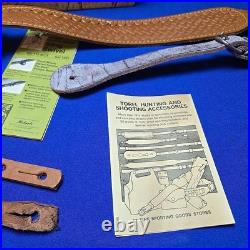 Vintage Torel Deluxe Gunslinger Rifle Sling Harness Brown Leather Adjustable Vintage Torel Deluxe Gunslinger Rifle Sling Harness Brown Leather Adjustable