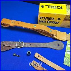 Vintage Torel Deluxe Gunslinger Rifle Sling Harness Brown Leather Adjustable Vintage Torel Deluxe Gunslinger Rifle Sling Harness Brown Leather Adjustable