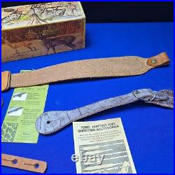 Vintage Torel Deluxe Gunslinger Rifle Sling Harness Brown Leather Adjustable Vintage Torel Deluxe Gunslinger Rifle Sling Harness Brown Leather Adjustable