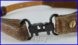 Vintage Torel Leather Buck Deer Rifle Gun Sling made in the USA