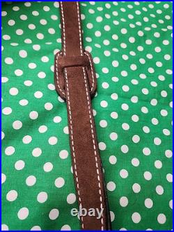 Vintage Torel White Stitched Padded Suede Backed Suede Rifle Sling