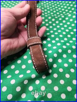Vintage Torel White Stitched Padded Suede Backed Suede Rifle Sling