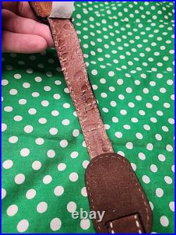 Vintage Torel White Stitched Padded Suede Backed Suede Rifle Sling