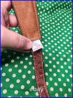 Vintage Torel White Stitched Padded Suede Backed Suede Rifle Sling