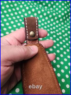 Vintage Torel White Stitched Padded Suede Backed Suede Rifle Sling