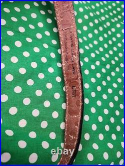Vintage Torel White Stitched Padded Suede Backed Suede Rifle Sling