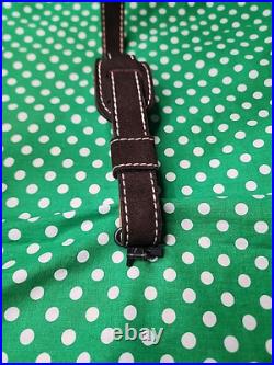 Vintage Torel White Stitched Padded Suede Backed Suede Strap Rifle Sling