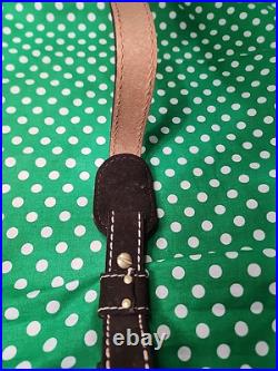 Vintage Torel White Stitched Padded Suede Backed Suede Strap Rifle Sling