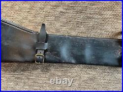 Vintage Wild Hog Gunleather Maker Leather Rifle Sling For Atv Hunting Horseback