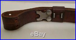 Vintage Winchester or Remington 7/8 Oiled Leather Rifle or Gun Sling Adjustable