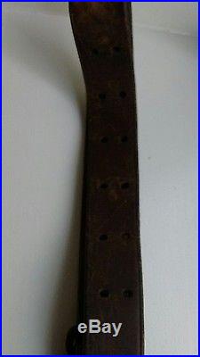 Vintage Ww1 Leather Rifle Sling, G&K 1917