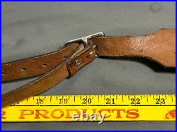 Vintage hand tooled LEATHER Rifle Sling 7220W + Swivel MARKED BUT CANNOT READ Vintage hand tooled LEATHER Rifle Sling 7220W + Swivel MARKED BUT CANNOT READ