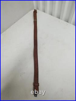 Vtg BOYT TOOLED NARROW LEATHER RIFLE SLING WITH SWIVELS 1 Winchester 70