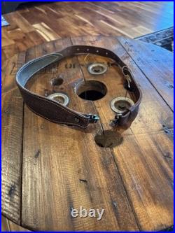 Vtg. Bianchi Cobra Leather Rifle Sling With Swivels