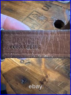 Vtg. Bianchi Cobra Leather Rifle Sling With Swivels