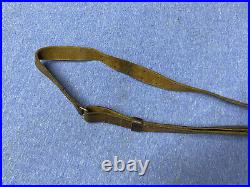 Vtg Brauer Bros. Leather Rifle Sling 1 Inch Wide Adjustable