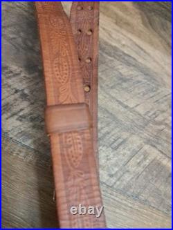 Vtg Kassinar Stamped Leather 1 Rifle Sling