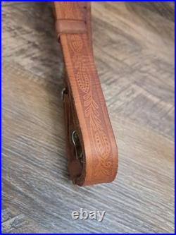 Vtg Kassinar Stamped Leather 1 Rifle Sling