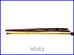 Vtg Leather Rifle Sling Hunting Old War Firearm