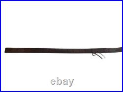 Vtg Leather Rifle Sling Hunting Old War Firearm
